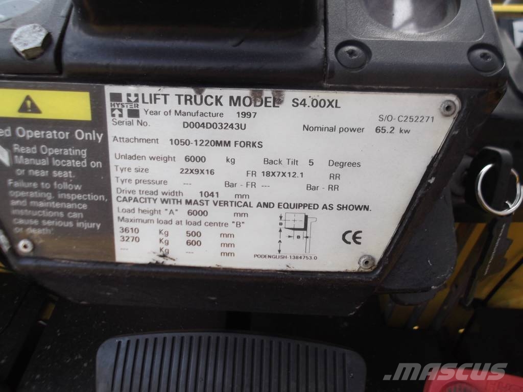 Hyster S 4.00 XL شاحنات LPG