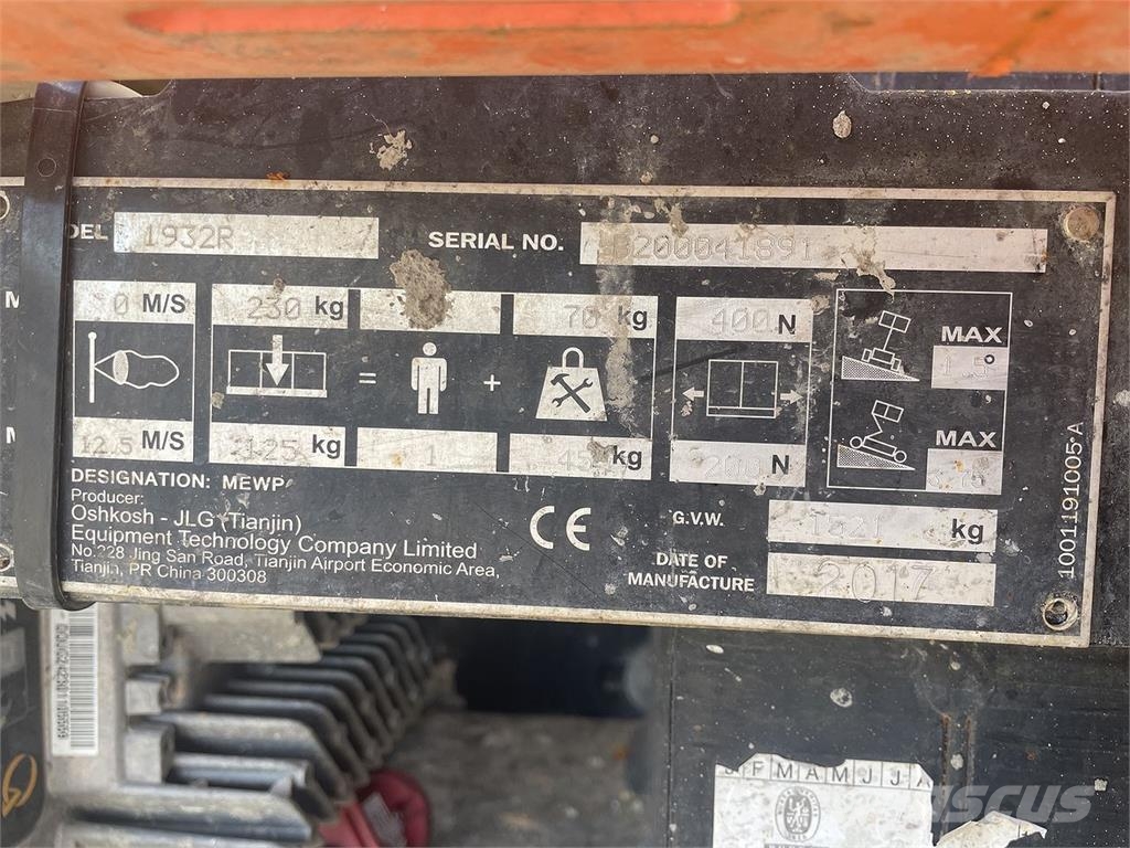 JLG 1932R Nožnicové zdvíhacie plošiny