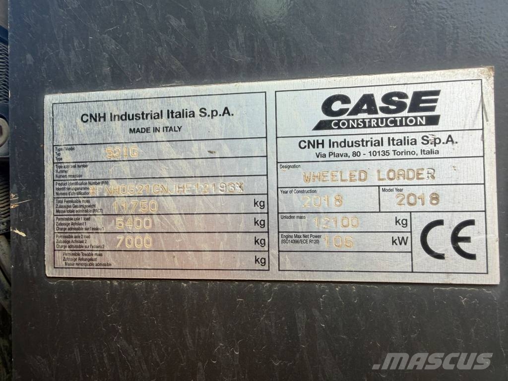 CASE 521 G Evolution Hjullastare