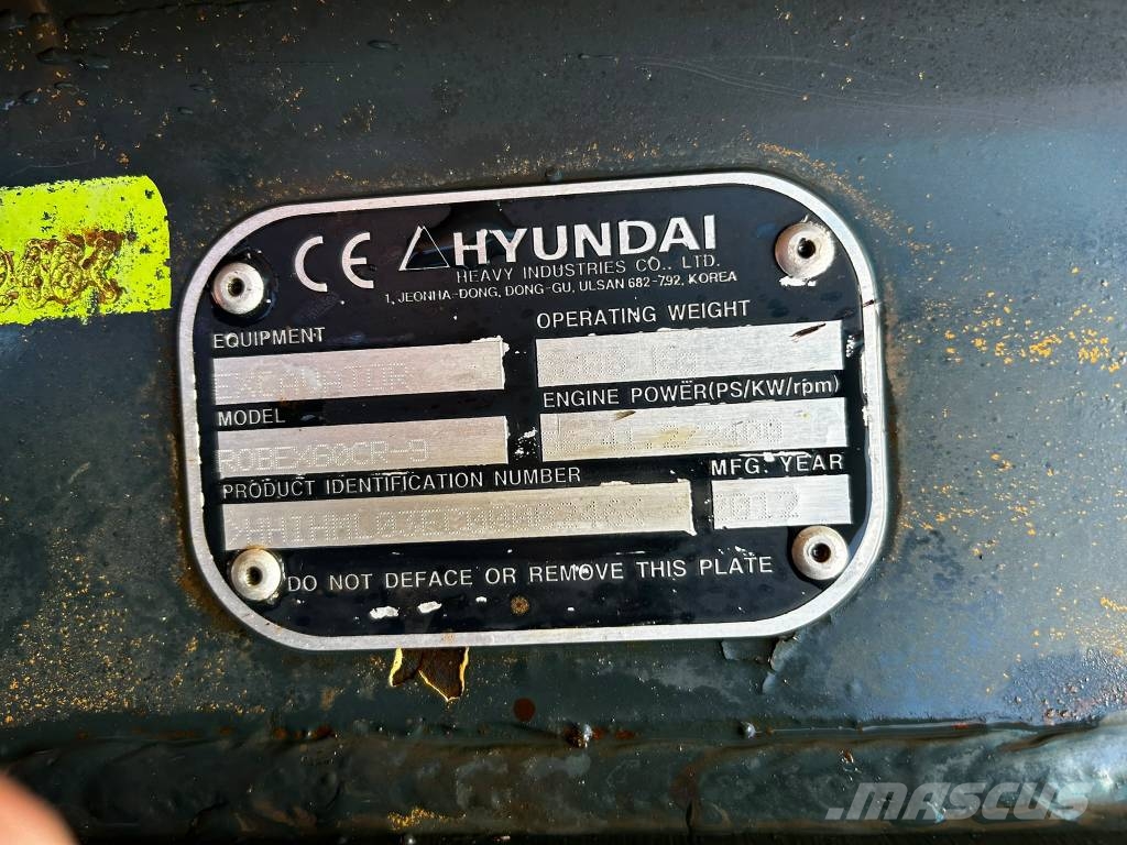 Hyundai Robex 60 CR-9/ Pyörittäjä, 2-kauhaa, Pienet tunnit Mini ekskavatoriai < 7 t