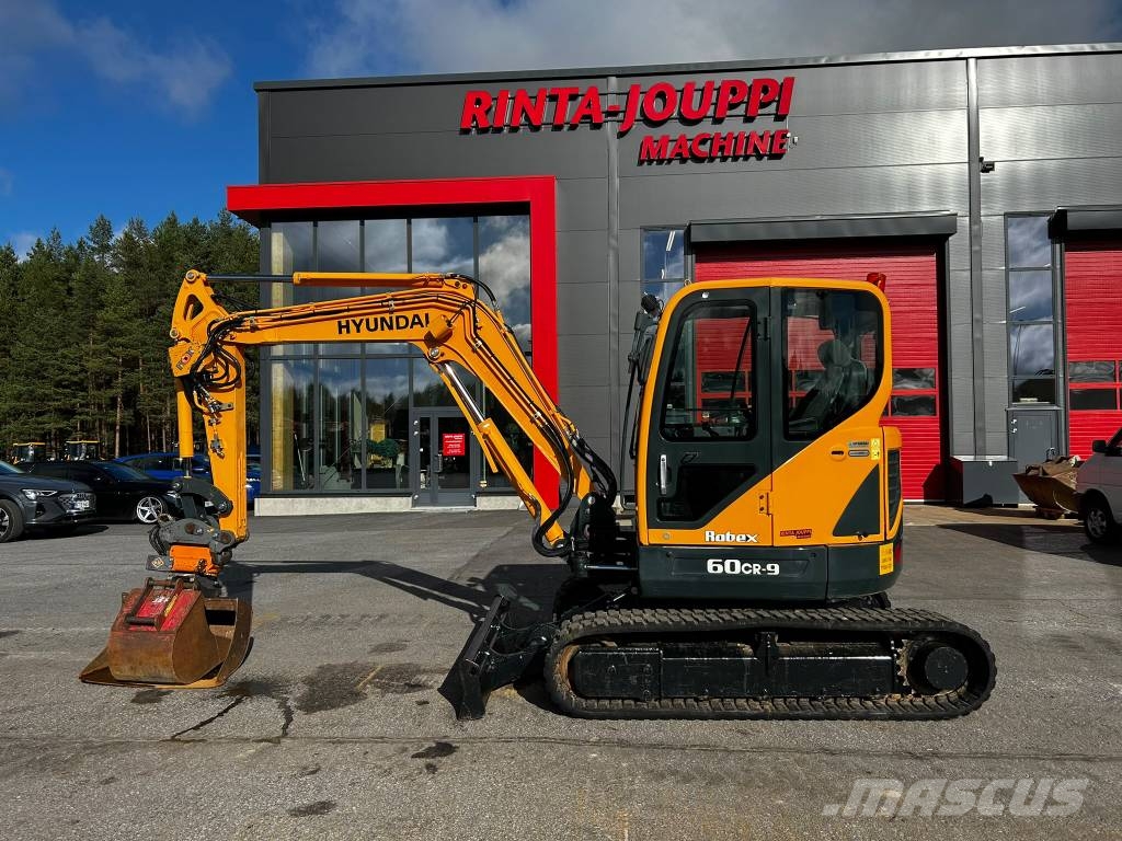 Hyundai Robex 60 CR-9/ Pyörittäjä, 2-kauhaa, Pienet tunnit Mini ekskavatoriai < 7 t
