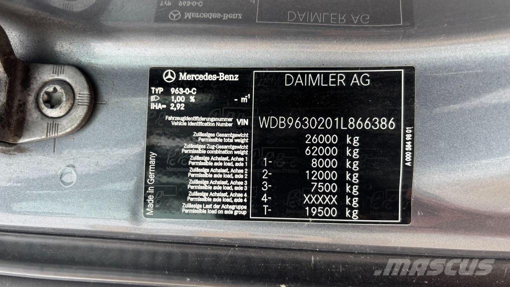 Mercedes-Benz Actros 2542 6x2 EURO6 + ADR + TANK 18.5m3 Tankwagen