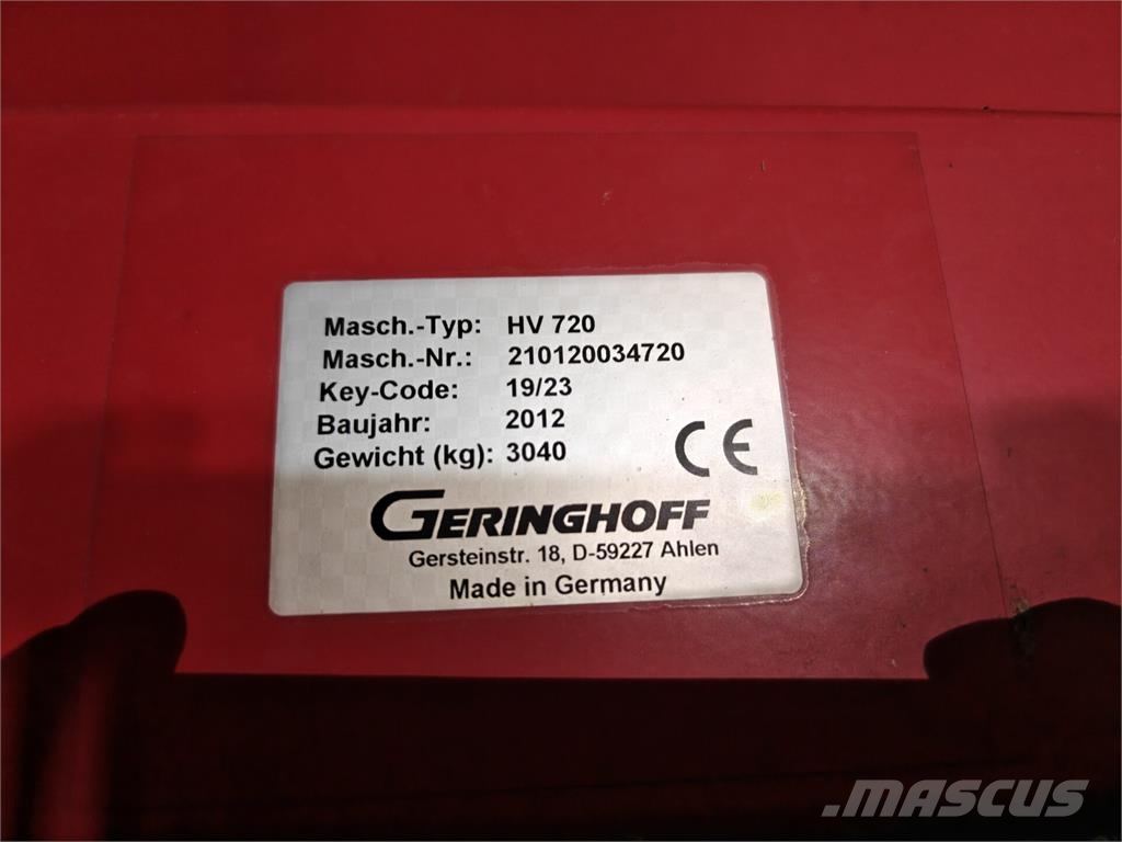 Geringhoff Harvest Star HV720 Cabezales de cosechadoras combinadas