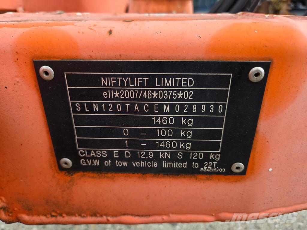 Niftylift Nifty 120 TAC met Nederlands kenteken Zglobne podizne platforme