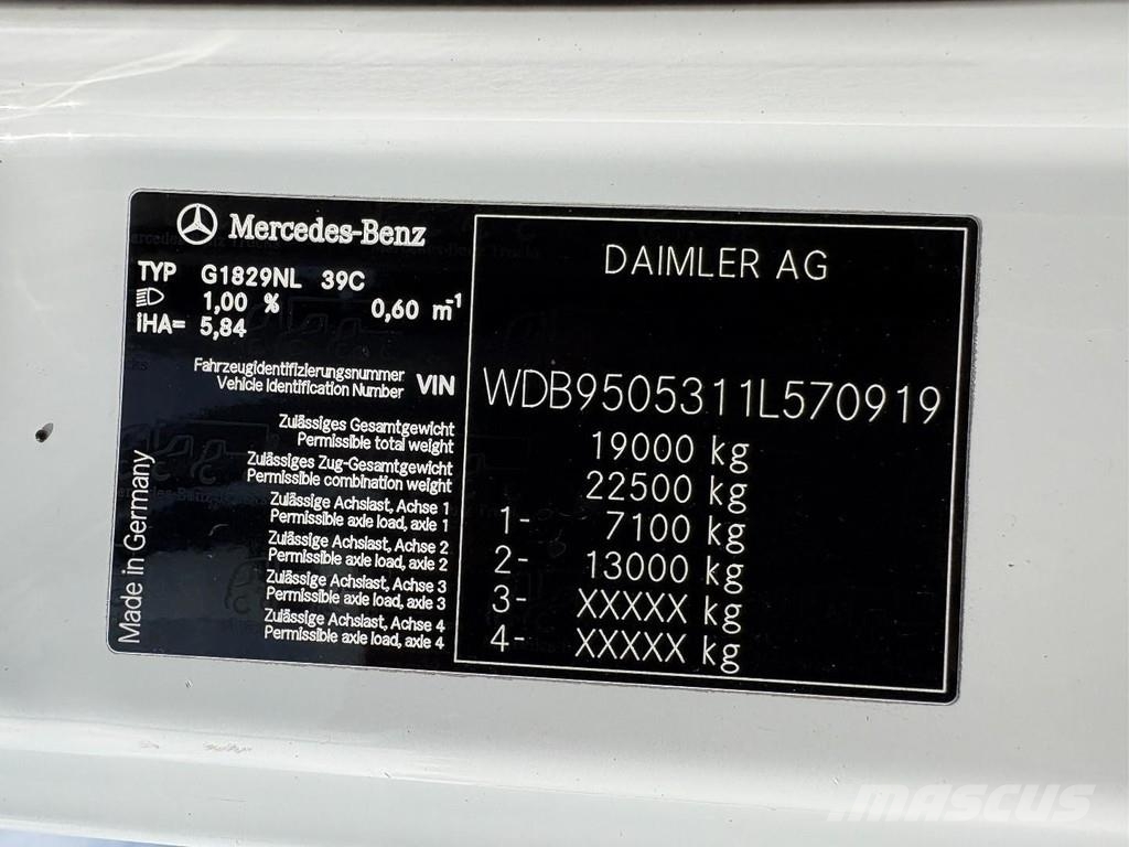 Mercedes-Benz AXOR 1829 +FAUN GARBAGE TRUCK 14.5 m3 + PERFECT WO شاحنات المخلفات