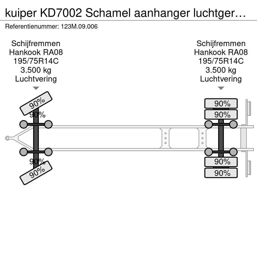 kuiper KD7002 Schamel aanhanger luchtgeremd 2021 Muut perävaunut