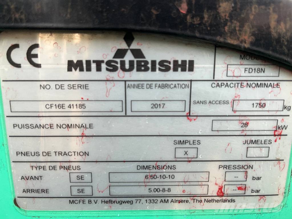 Mitsubishi FD18N V4219 IO Dizelski viličari