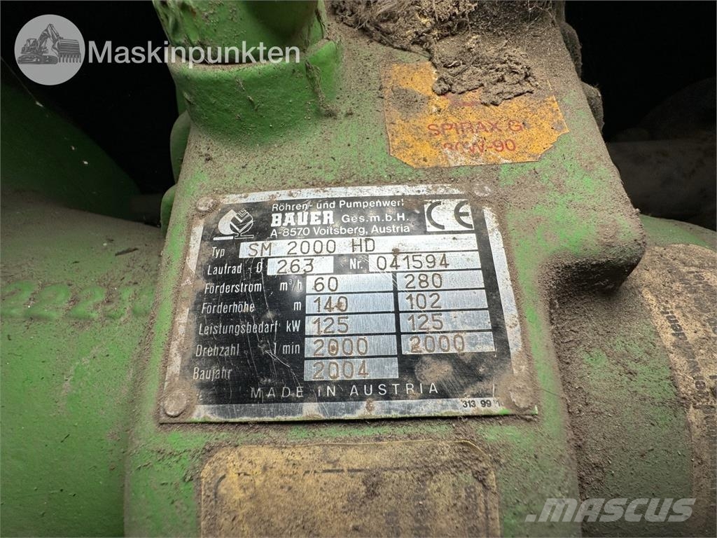 Bauer SM 2000HD Betonpumper