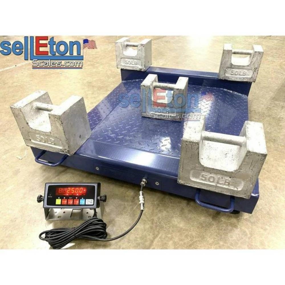 SellEton 38"(L) x 33"(W) Portable Drum Scale 2500  Container handlers