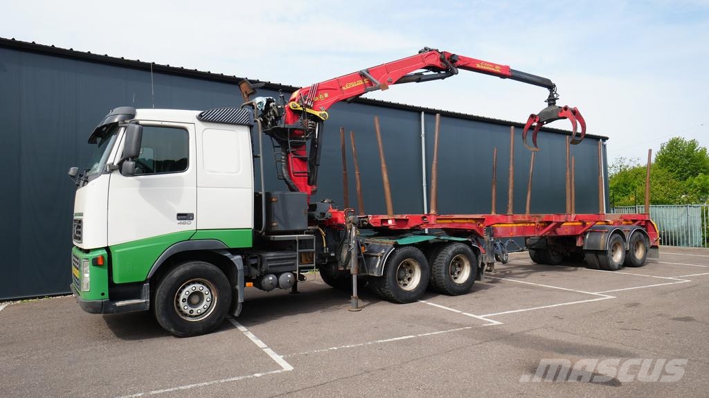 Volvo FH 460 6x4 combi with Palfinger SRX 47 crane and l Kranen voor alle terreinen