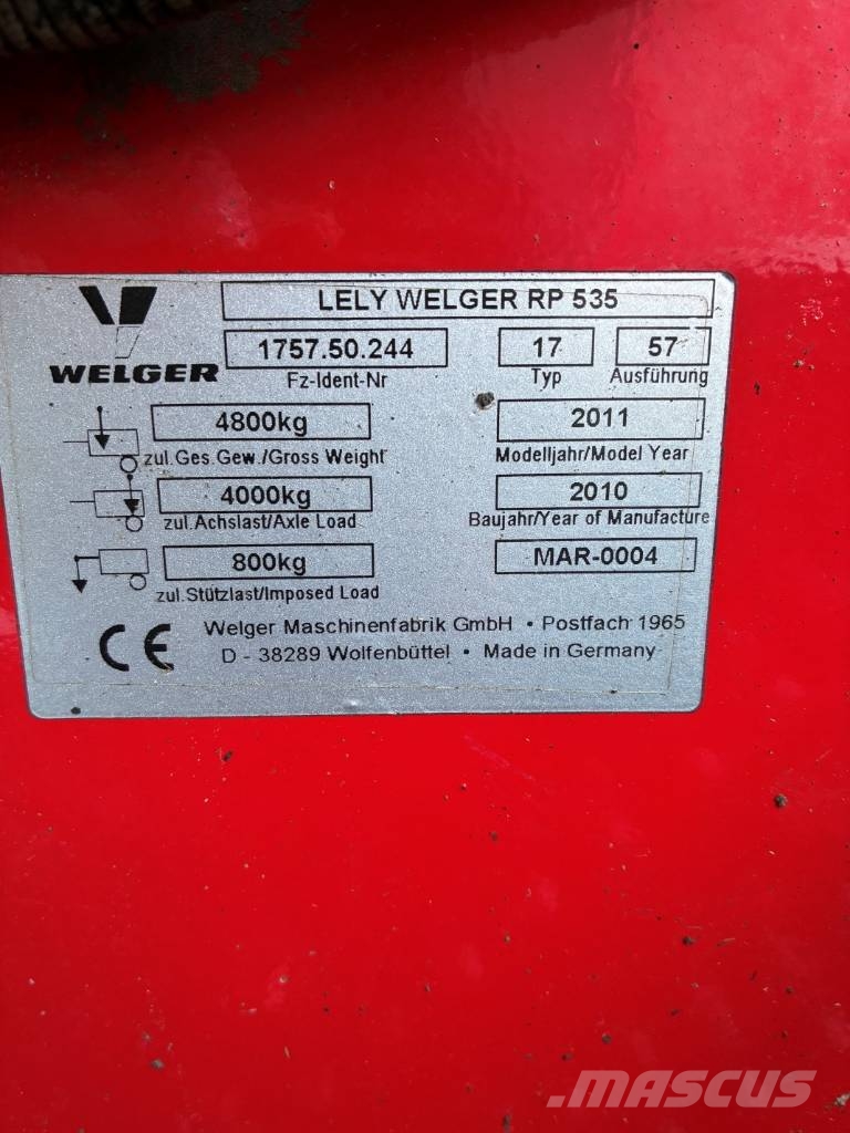 Lely Welger RP 535 Master Ruloonpressid