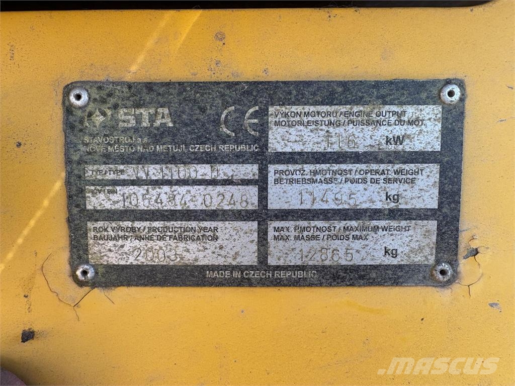STA (Amman) VV1100 D Yksivalssijyrä Rodillos de un solo tambor