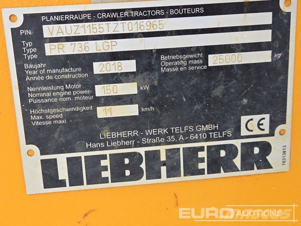 Liebherr PR 736 LGP Buldooserid