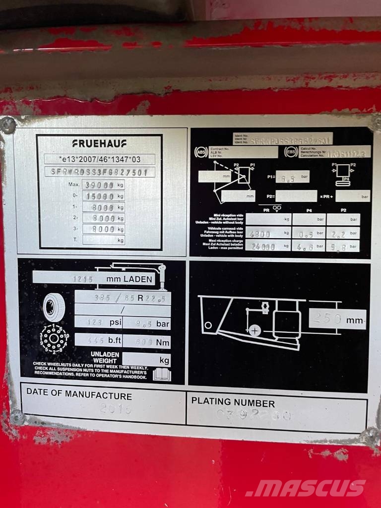 Fruehauf E13 Tipper semi-trailers