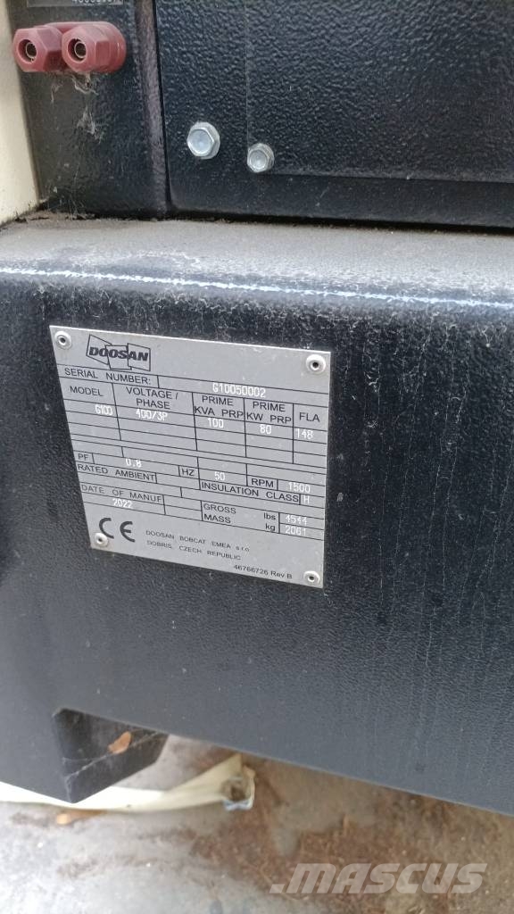 Doosan G 100 Dīzeļģeneratori