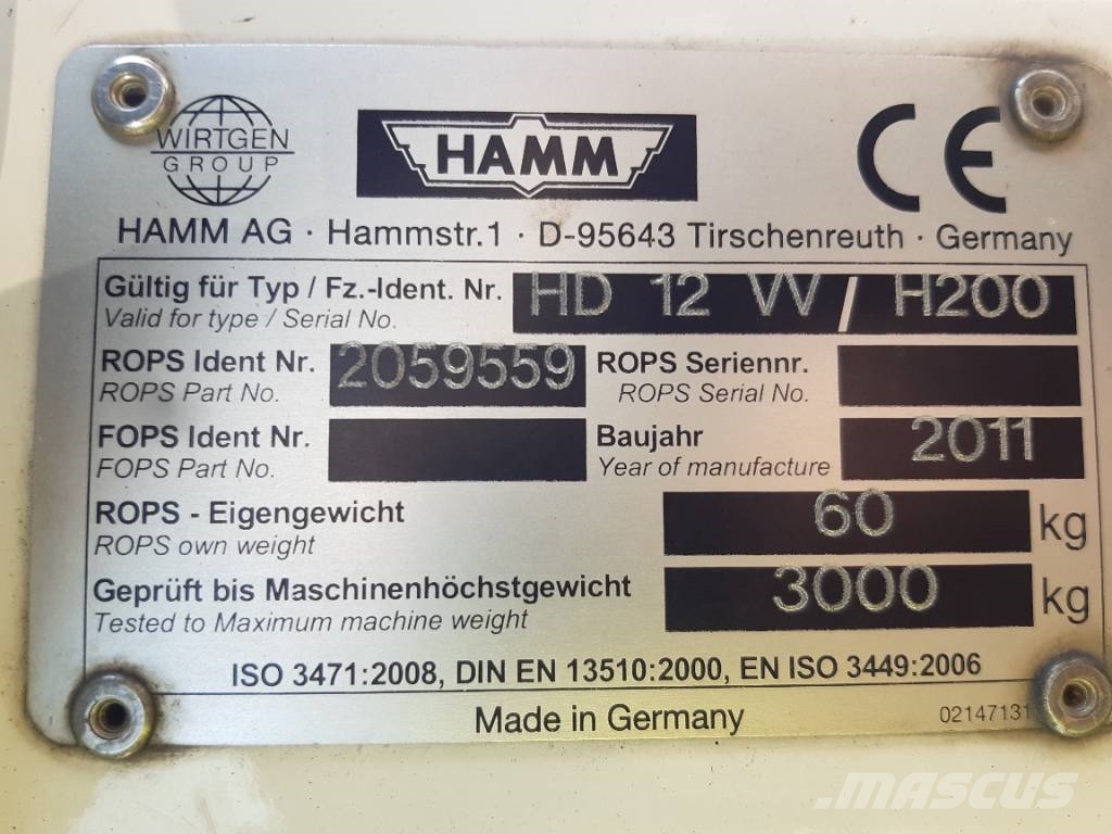Hamm HD 12 VV Duowalsen