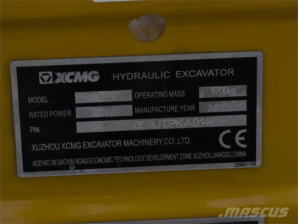 XCMG XE55E Rupsgraafmachines