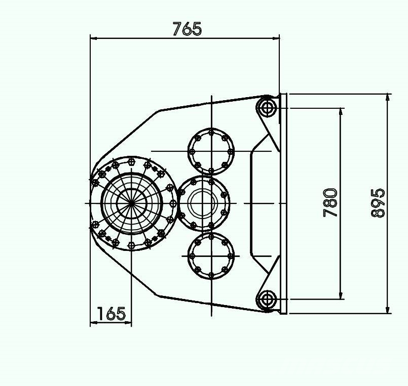 ABI ABI VDW 3525 double rotary head drill bauer CFA Accessoires en onderdelen voor boormachines