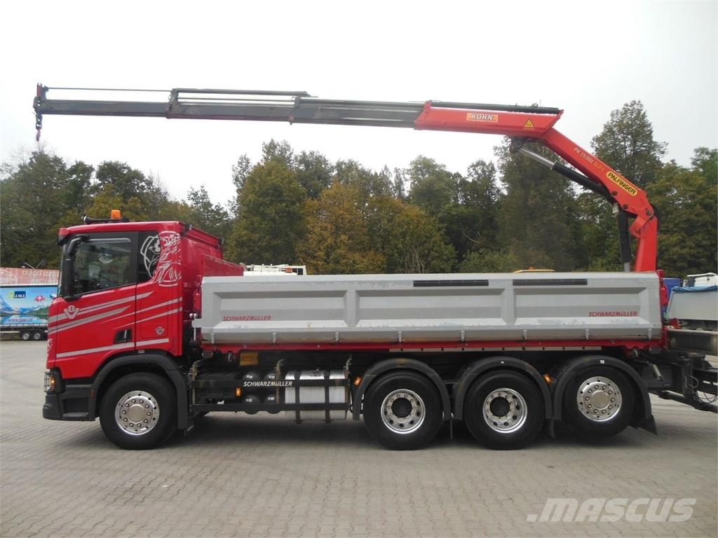 Scania R 580,8X4,KIPPER,BORDMATIC,PALFINGER PK 19.001 Tipper trucks
