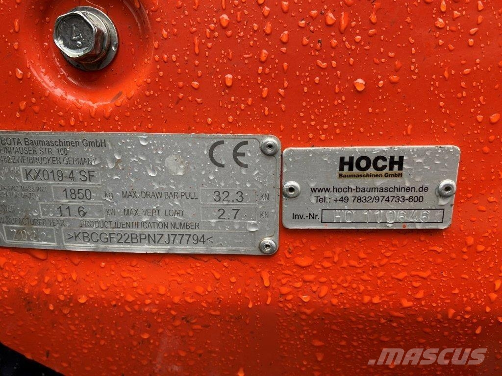 Kubota KX019-4 GS / SF Kabine Heizung MS01 wie KX016, 18 Mini ekskavatori < 7 t