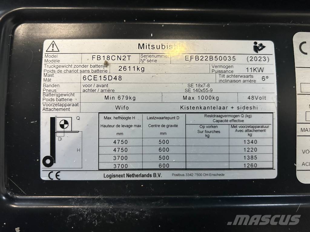 Mitsubishi FB 18 CN2T Elektrische heftrucks