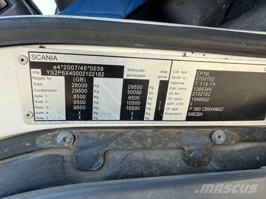 Scania P360 6x4 Hvidtved Larsen Flexline 312 Euro 6 Camiones aspiradores/combi