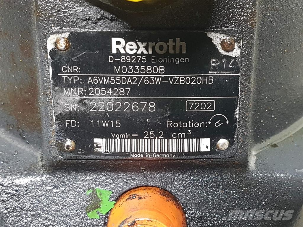 Rexroth A6VM55DA2/63W-MO33580B / R902054287-Drive motor Hydraulik