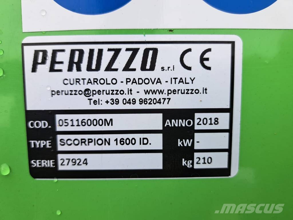 Peruzzo 1600 جزازات وأغطية المراعي