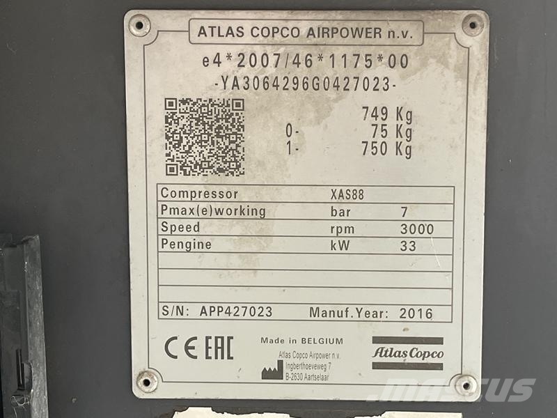 Atlas Copco XAS 88 KD - N Kompresory