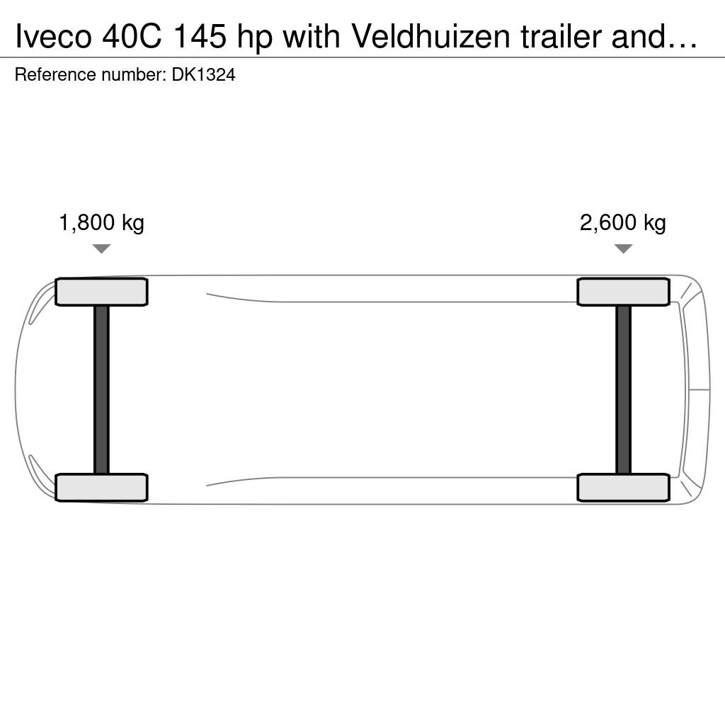 Iveco 40C 145 hp with Veldhuizen trailer and double cab! Ostalo