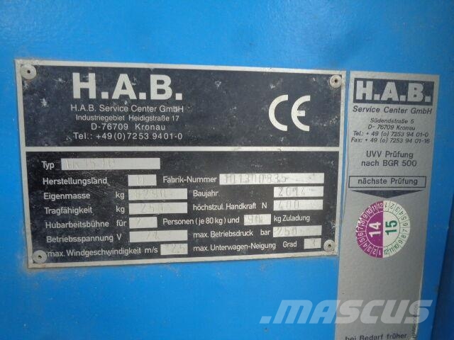 Hitachi H.A.B TR16JD Teleskoop poomtõstukid