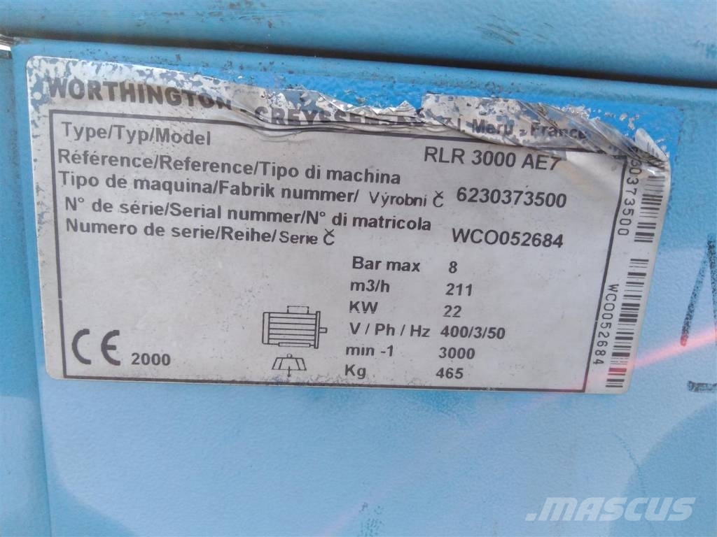 Worthington RLR3000 AE7 Kompressorer