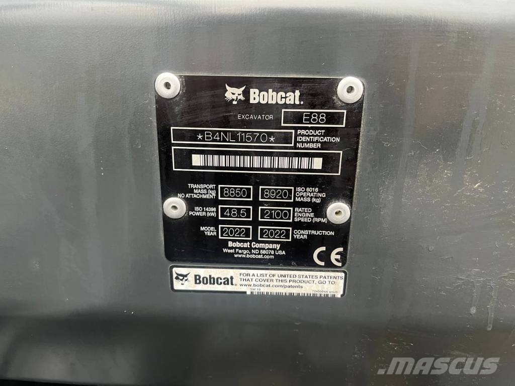 Bobcat E88 Crawler excavators
