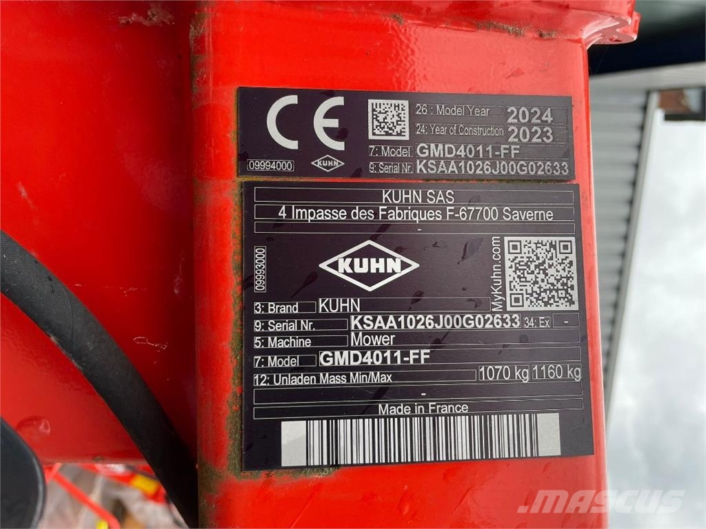 Kuhn GMD 4011-FF جزازات مكيفات