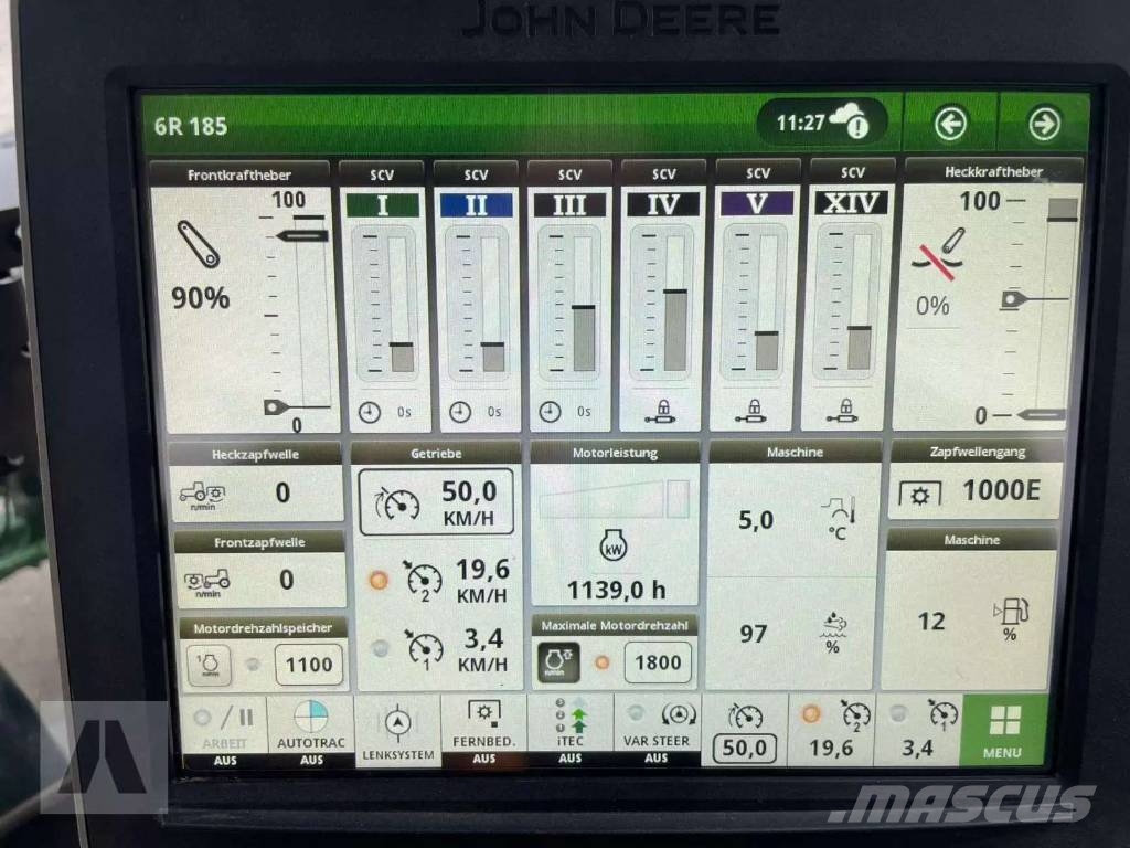 John Deere 6R 185 Tractors