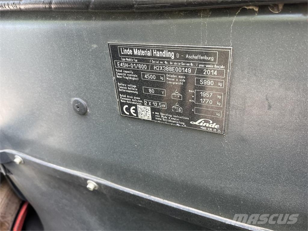 Linde E45 Elmotviktstruckar