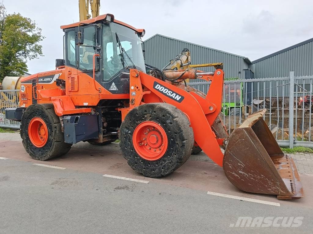 Doosan DL 220 DL200 DL250 DL180 shovel wiellader loader Pale gommate