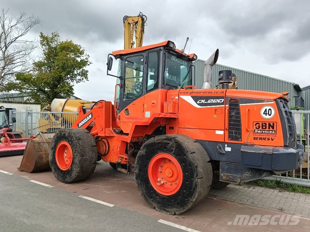 Doosan DL 220 DL200 DL250 DL180 shovel wiellader loader Pale gommate
