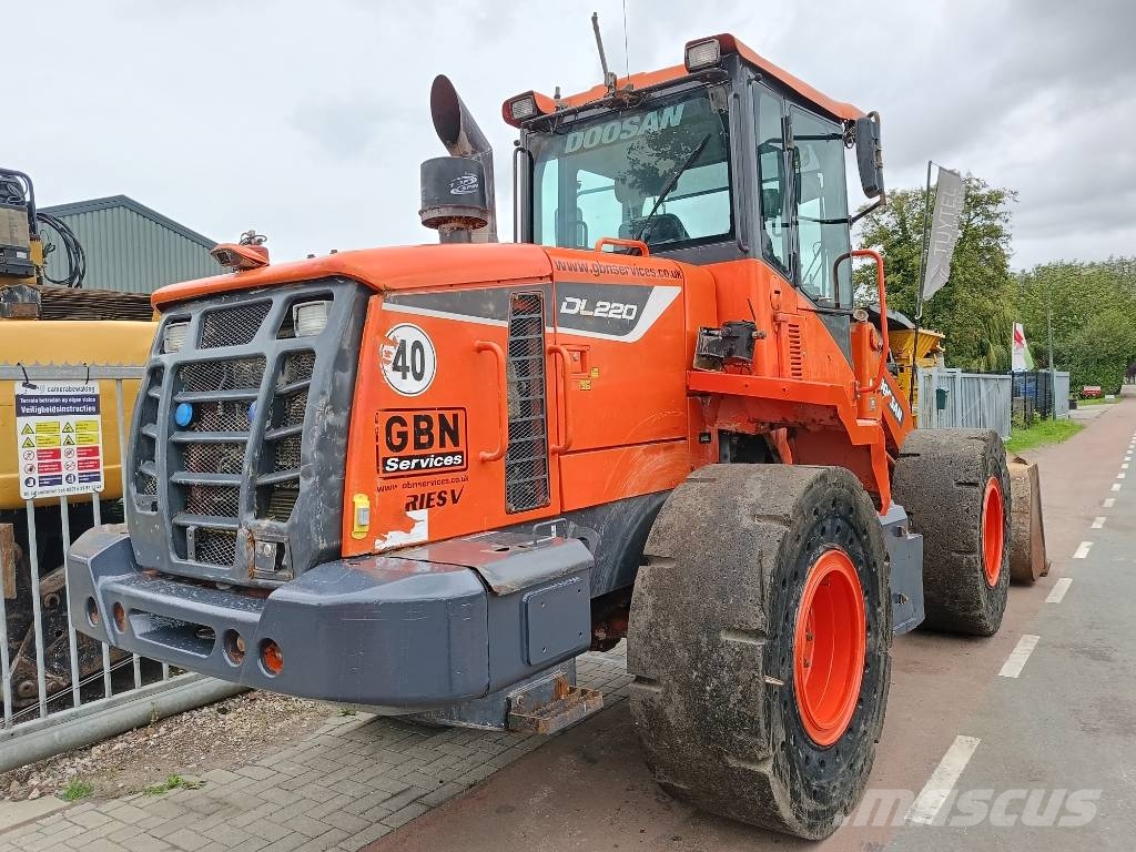 Doosan DL 220 DL200 DL250 DL180 shovel wiellader loader Pale gommate