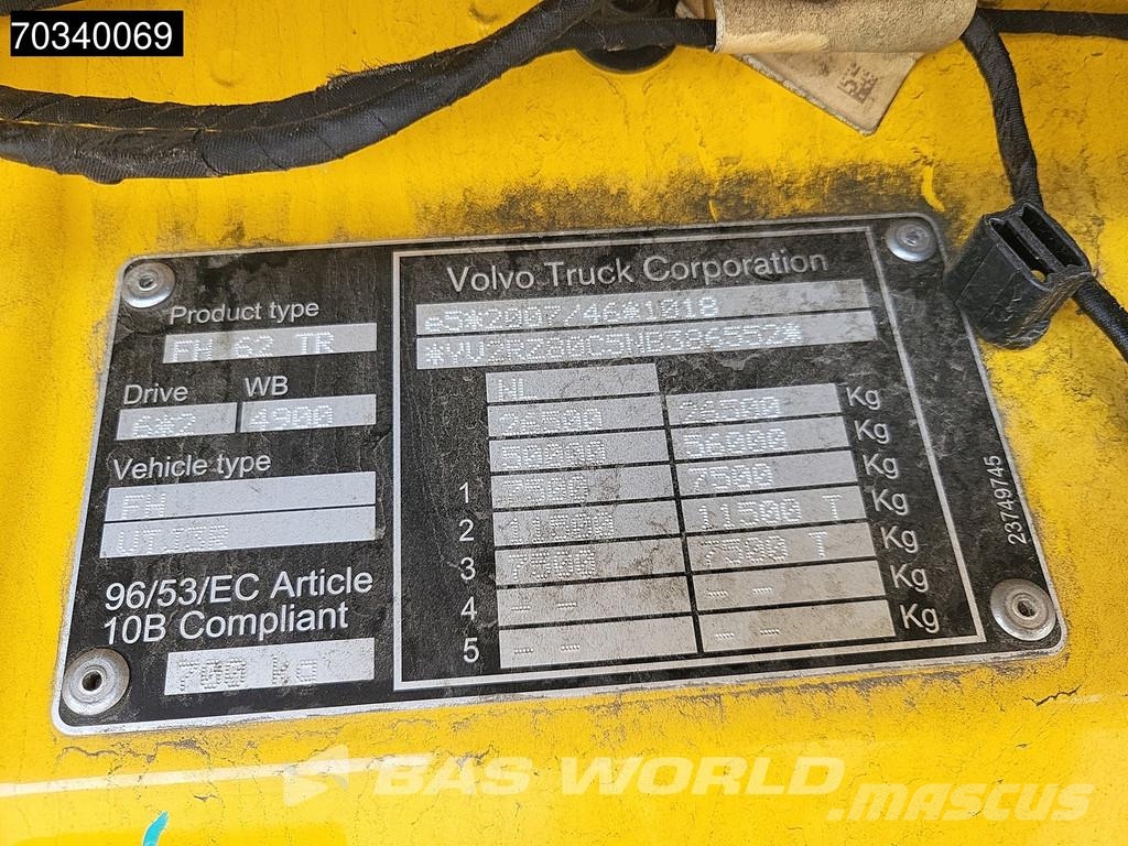 Volvo FH 460 6X2 LNG Engine Curtainsider Sliding roof I- Schuifzeilopbouw