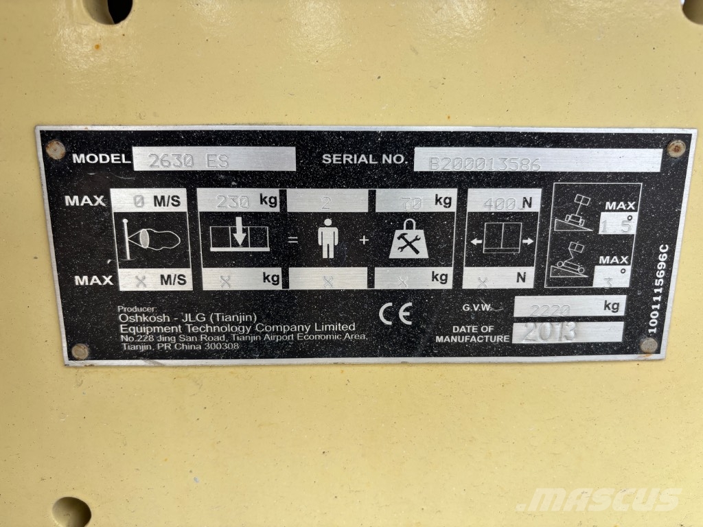 JLG 2630 ES 剪叉式升降机