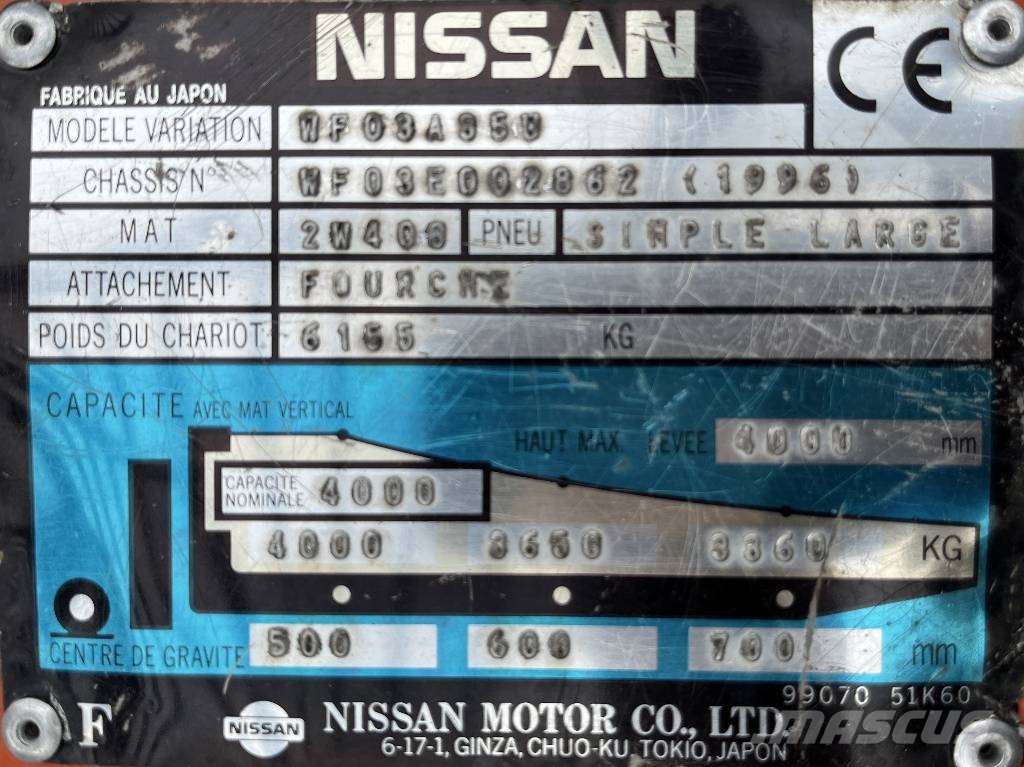 Nissan WGF03-A35U V-2322 IO Diesel gaffeltrucks
