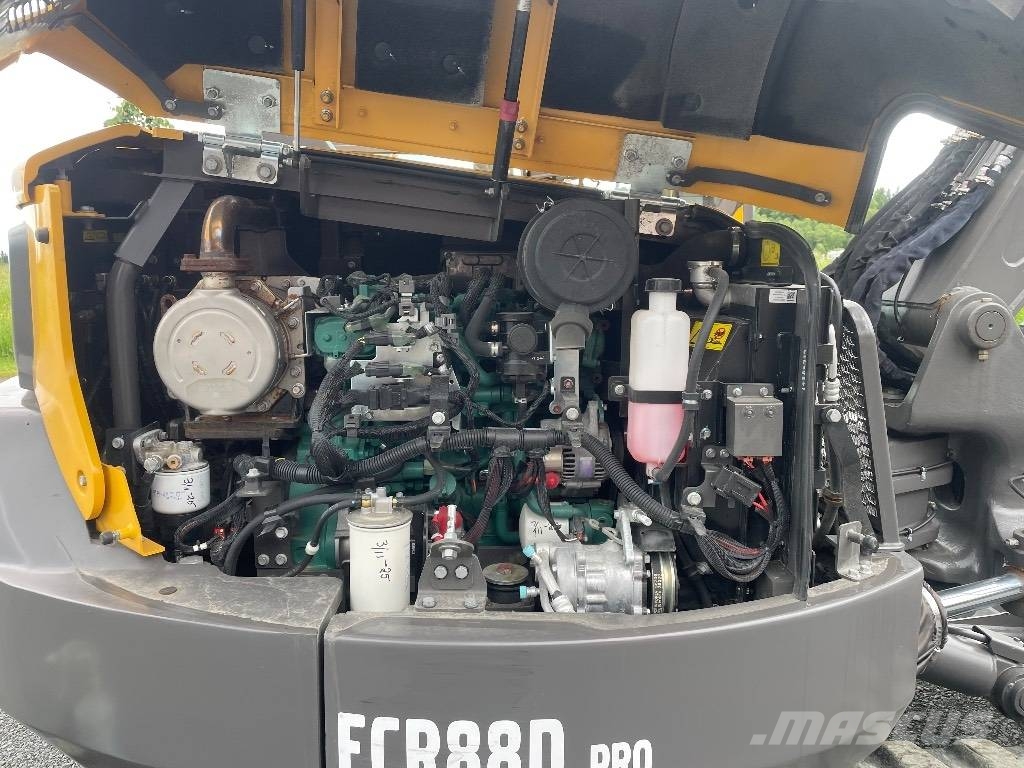 Volvo ECR88D Rototilt C-smörj 3st skopor Excavadoras 7t - 12t