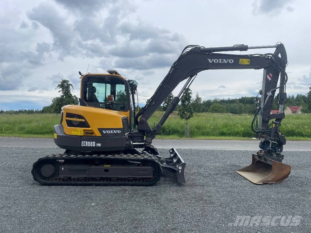 Volvo ECR88D Rototilt C-smörj 3st skopor Excavadoras 7t - 12t