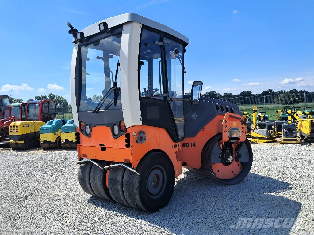 Hamm HD 14 VT BOMAG BW DYNAPAC Porinių būgnų volai