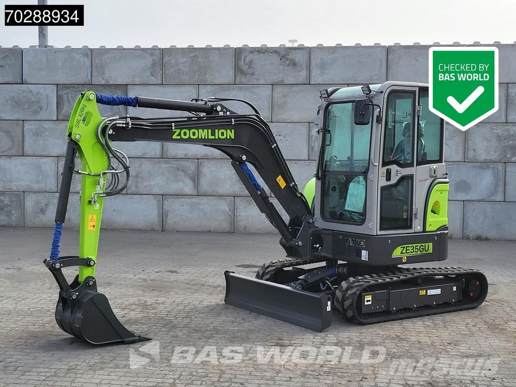 Zoomlion ZE35 GU A/C - CE CERTIFIED ミニ油圧ショベル 7t以下(ミニユンボ・ミニディガー)