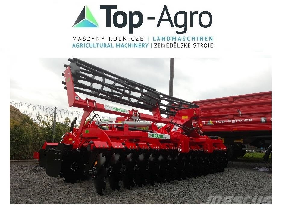 Top-Agro GRANO Disc Harrow 4m, OFAS 560mm, roller 500mm Grape cu disc