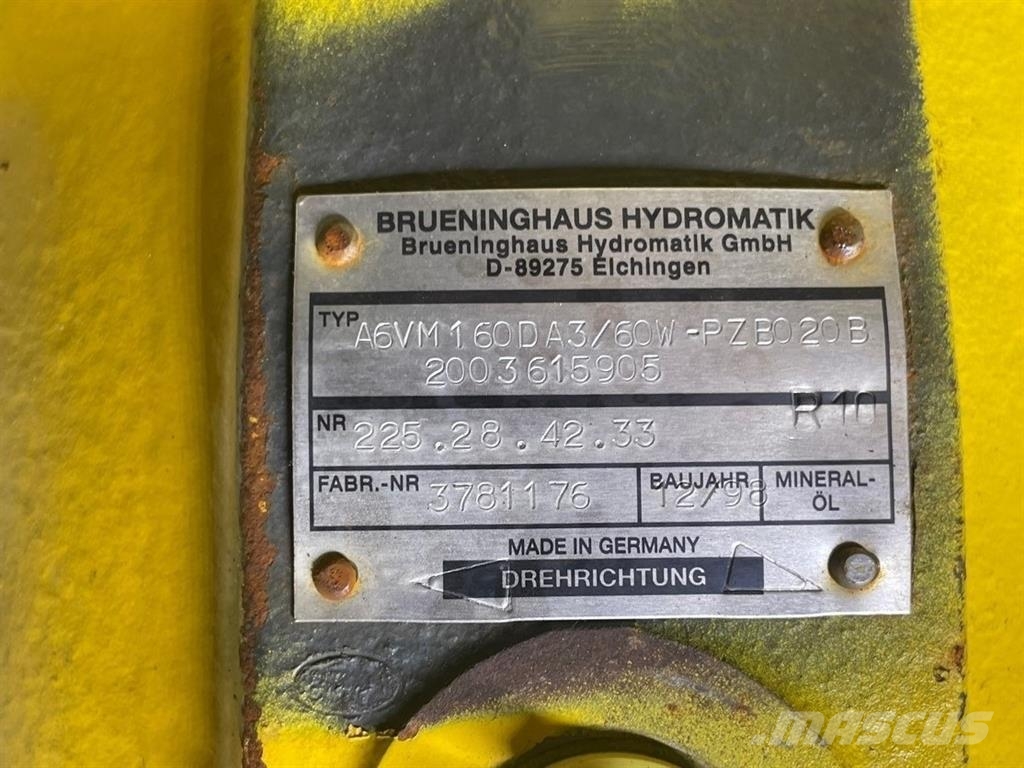 Brueninghaus Hydromatik A6VM160DA3/60W-Drive motor/Fahrmotor/Rijmotor Hydraulics