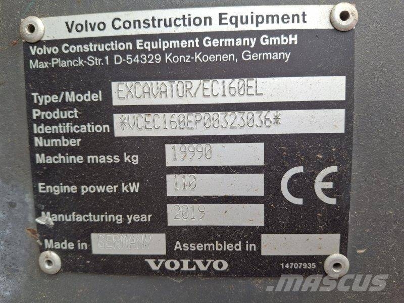 Volvo EC160EL Excavadoras de cadenas