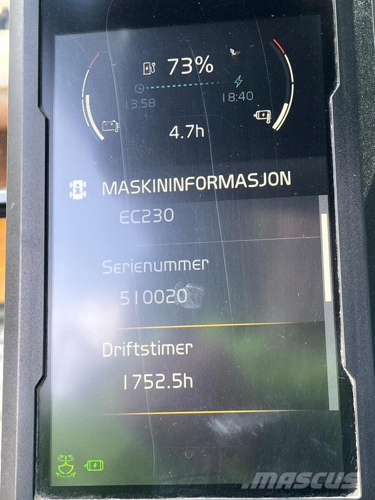 Volvo EC230 Electric 100% Electric Koparki gąsienicowe